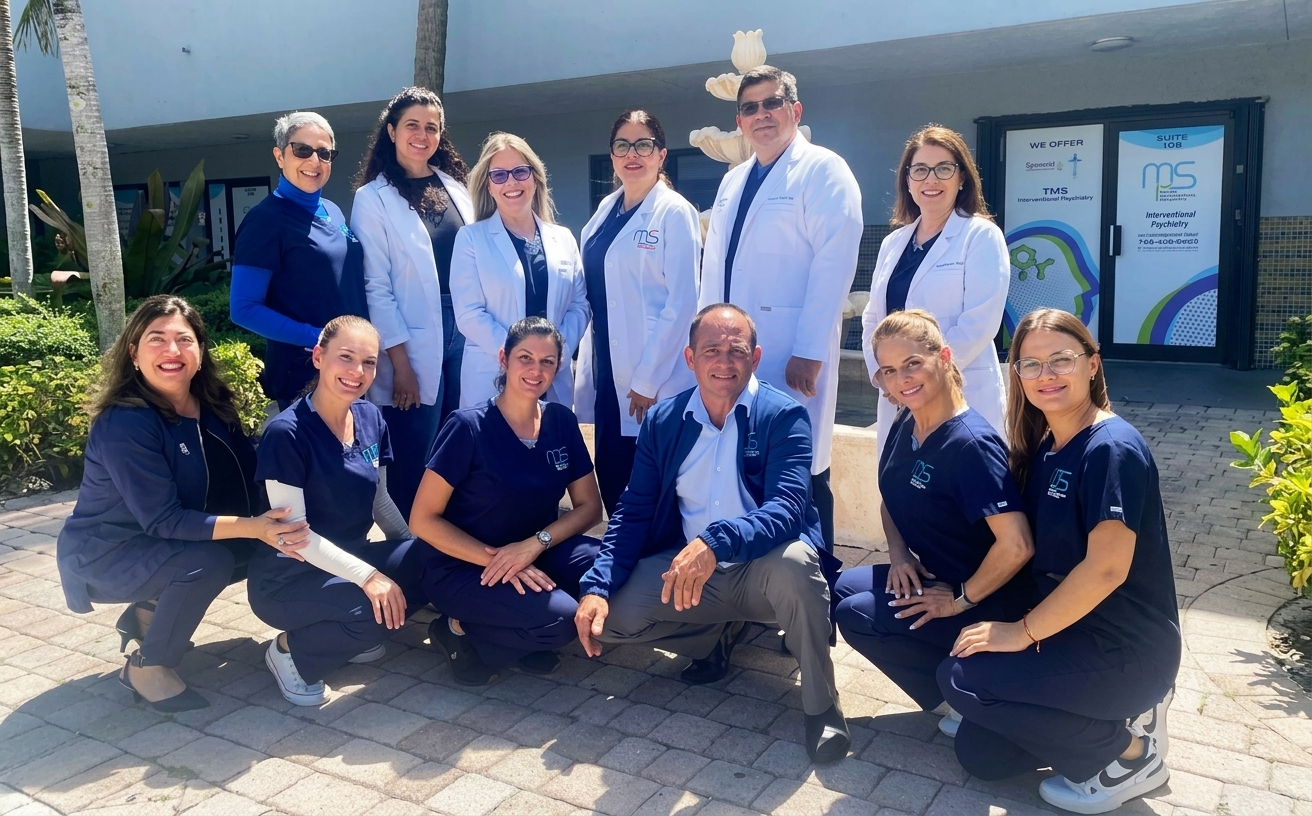 Miami Psychiatric Services care team outside the clinic